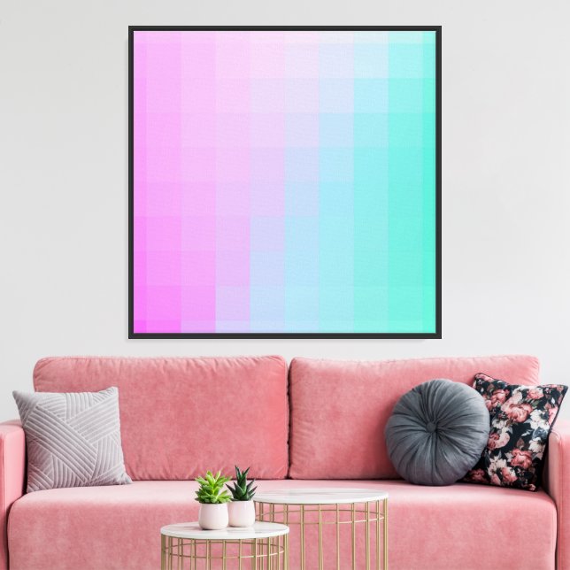 Fin Ombre-design Canvastryck (Insitu (Vardagsrum))