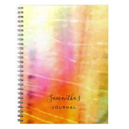 Fin Orange Abstrakt Journal Anteckningsbok