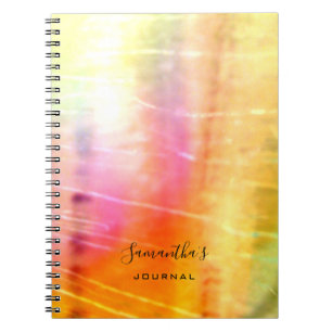 Fin Orange Abstrakt Journal Anteckningsbok