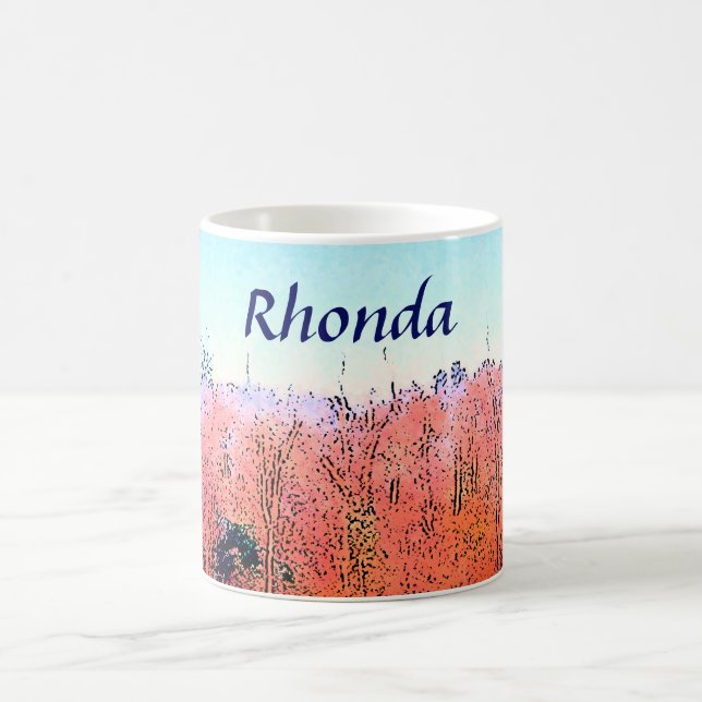 Fin orange-skog kaffemugg (Center)