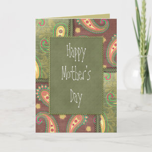 Fin Paisley Birthday-design Kort
