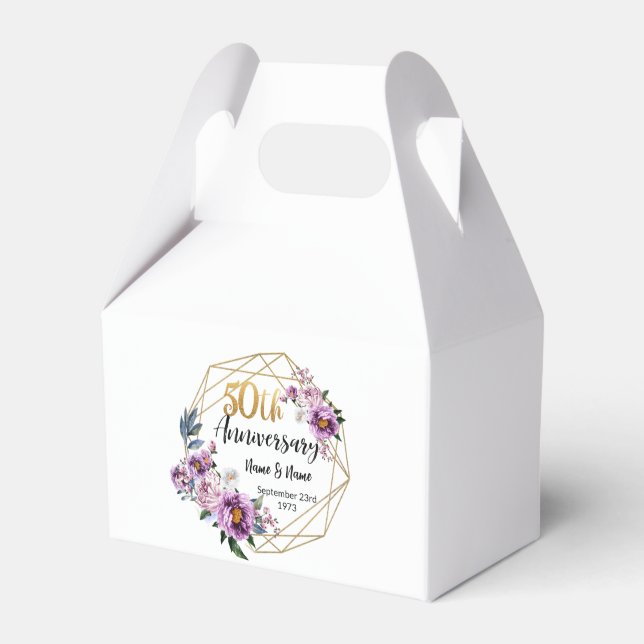 Fin Personlig 50-årsdagen Presentaskar (Framsidan Sidan)