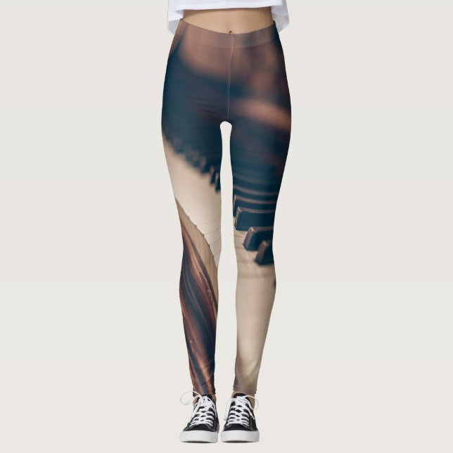 Fin Piano-design Leggings (Framsida)