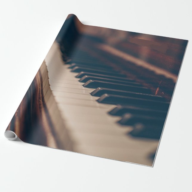 Fin Piano-design Presentpapper (Utrullad)