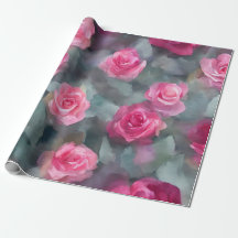 Fin Popular Watercolor Rosa ros Collection