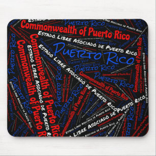 Fin Puerto Rico Flagga Färg Patriotic Musmatta
