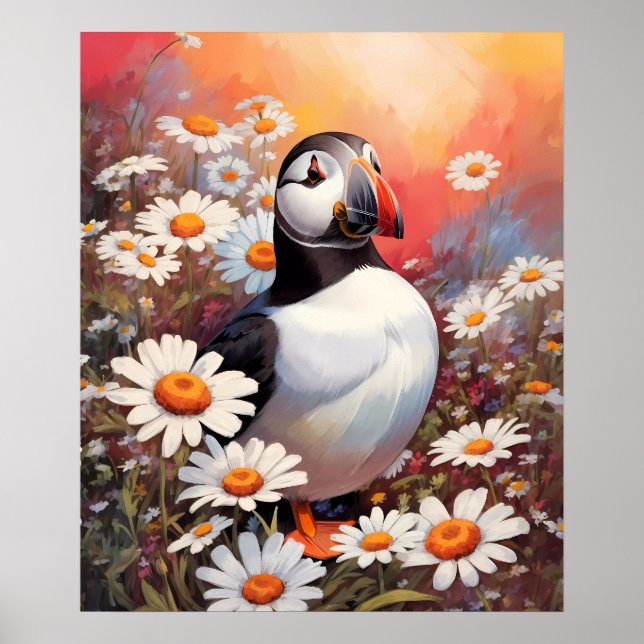 Fin puffin i Daisy Fält Poster (Framsidan)