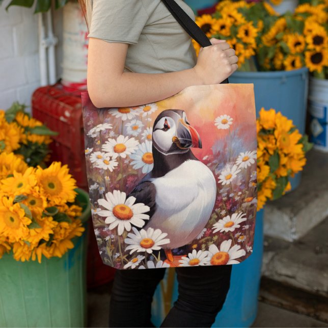 Fin puffin i Daisy Fält Tygkasse (Skapare uppladdad)