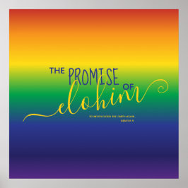 Fin Rainbow Bible Quote Poster