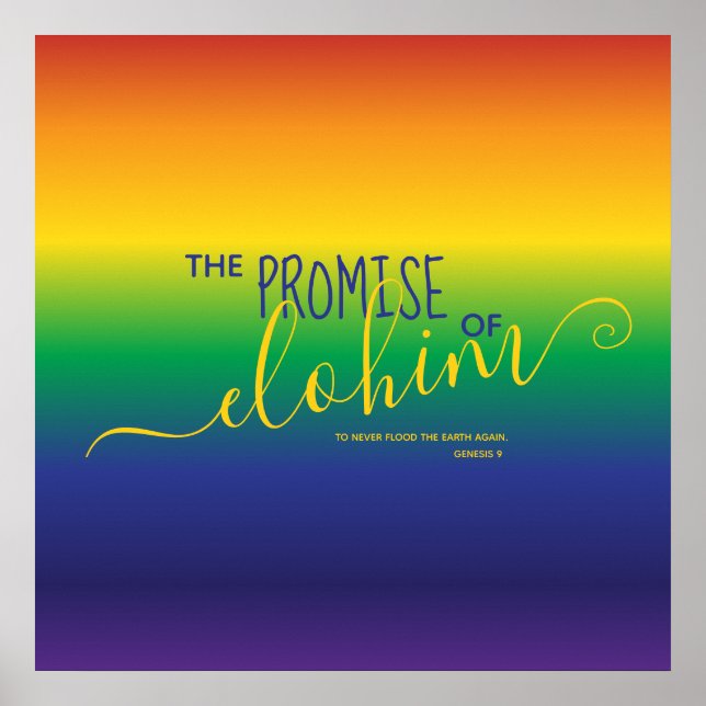 Fin Rainbow Bible Quote Poster (Framsidan)