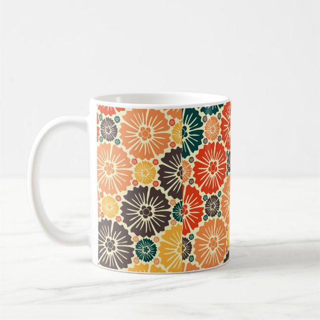 Fin retro art nouveau kaffemugg (Vänster)