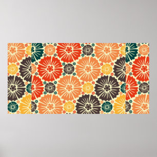 Fin retro art nouveau poster