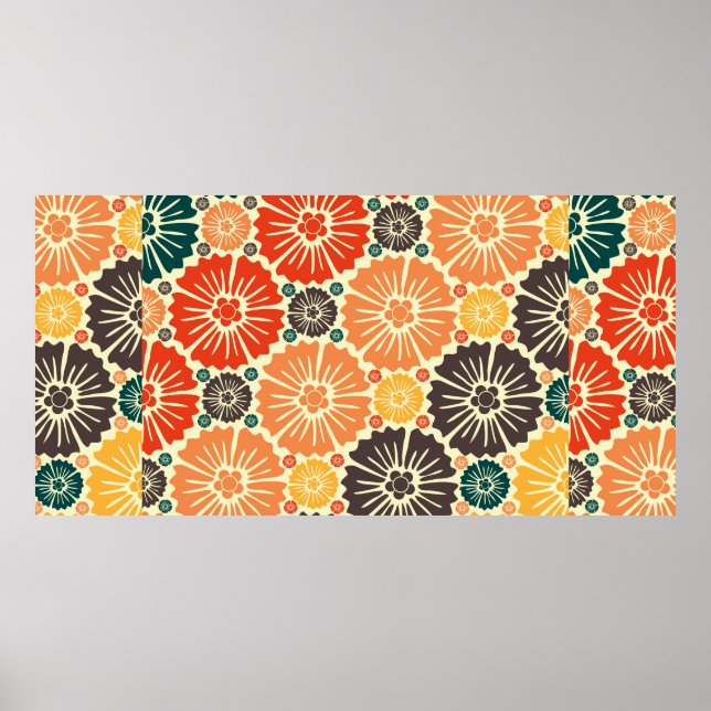 Fin retro art nouveau poster (Framsidan)