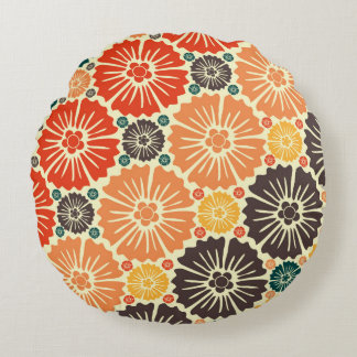 Fin retro art nouveau rund kudde