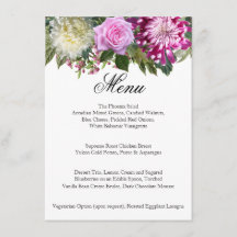 Fin Rosa Blommigt - Menu