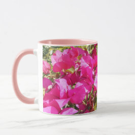 Fin Rosa Bougainvillea Skriv ut kaffe Mugg