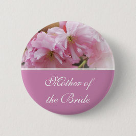 Fin rosa cherry blommar vår bröllop mor knapp