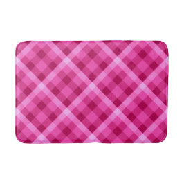 Fin Rosa Magenta Plagt Medium Bath Mat Badrumsmatta