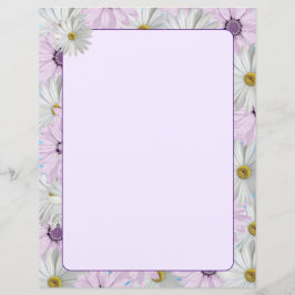 Fin Rosa och vita Daisy 8,5 x 11