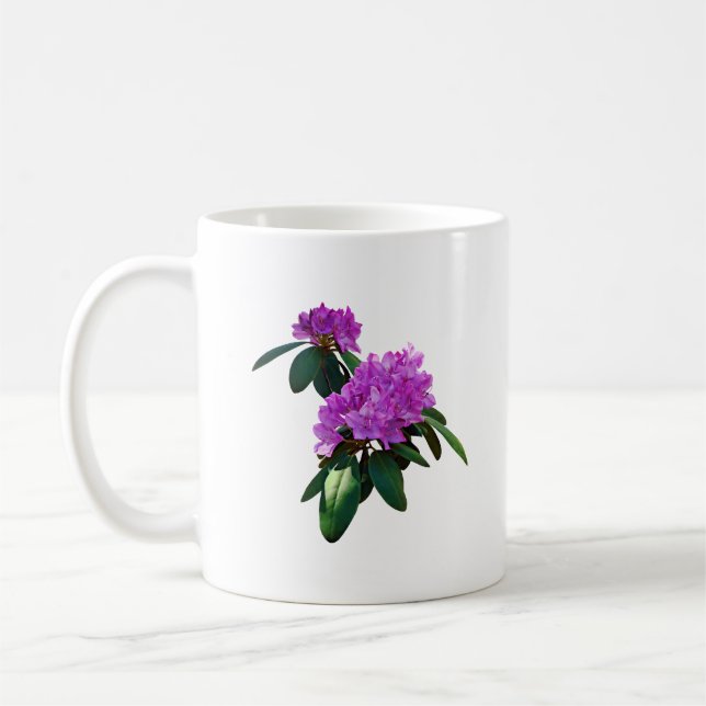 Fin Rosa Rhododendrons Kaffemugg (Vänster)