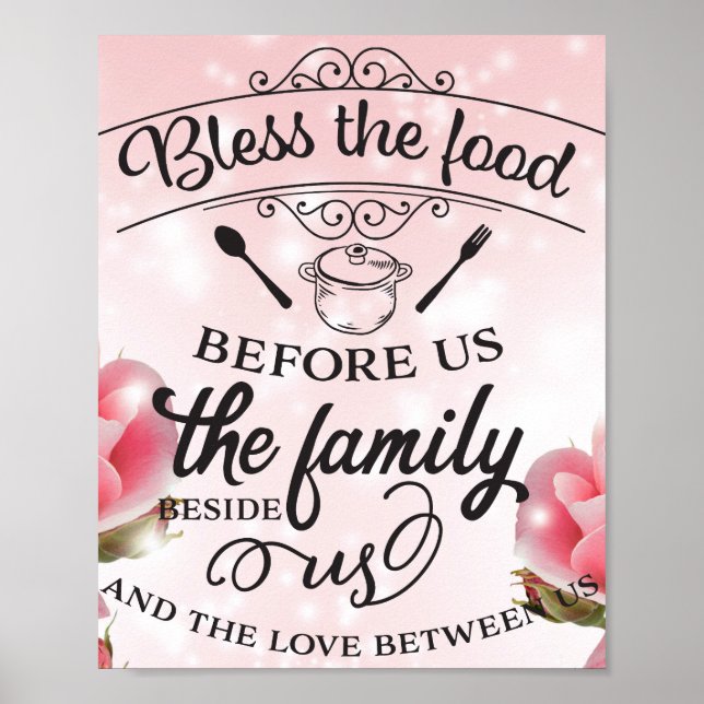 Fin Rosa ros - Bless the food before us Poster (Framsidan)