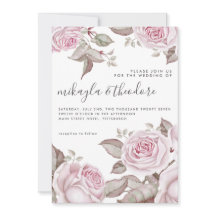 Fin Rosa Watercolor Ro Bröllop