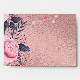 Fin ROSEGOLD Rosa Blommigt