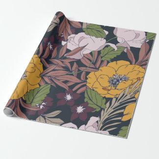 Fin, sömlös bakgrund för blommönstret. presentpapper