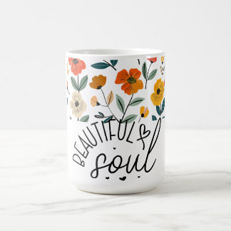 Fin, söt Blommigt Graphics-design inspirationerand Kaffemugg