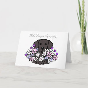 Fin Soul Black Labrador Illustration Kort