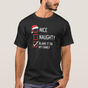 Fin, stygg lista lamslår den på min familjejul t shirt