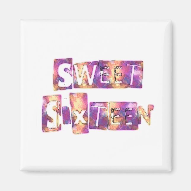 Fin Sweet sixteen Magnet (Framsidan)