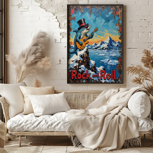 Fin-tastisk formad, Winter Vatten Poster