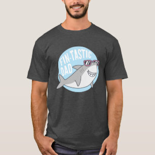 Fin-tastisk Pappahaj Puns Rollig T-Shirt