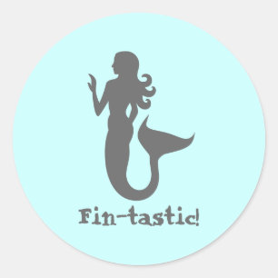Fin-tastisk! Runt Klistermärke