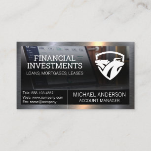 Fin Tech Lagrar Finance Affärskort Visitkort