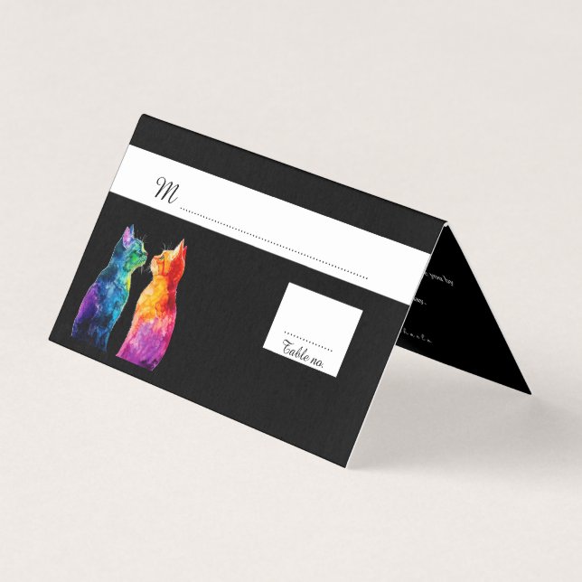 Fin text på baksidan av A Rainbow Kärlek Kort (Framsida)