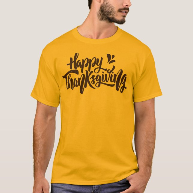 Fin texttypografi för Thanksgiving T Shirt (Framsida)