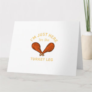 Fin Thanksgiving Mat jag är bara här för Turk Kort