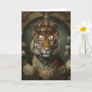 Fin tiger i ett Krona-tillfällen Kort