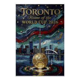 Fin Toronto Fotbollskonst 2026 Arena Perfect Poster