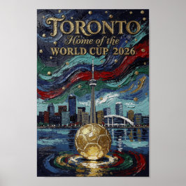 Fin Toronto Fotbollskonst 2026 Arena Poster