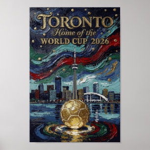 Fin Toronto Fotbollskonst 2026 Arena Poster