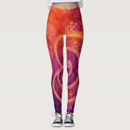 Fin traditionell Abstrakt Art Leggings
