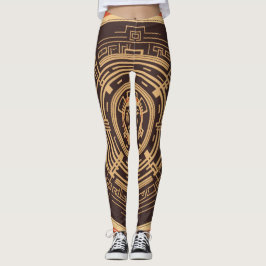 Fin traditionell Abstrakt Art Leggings