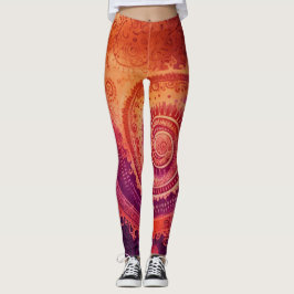 Fin traditionell Abstrakt Art Leggings