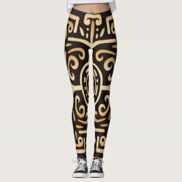 Fin traditionell Abstrakt Art Leggings