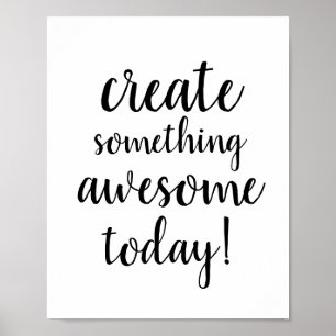 Fin typografisk motivering poster