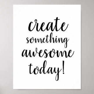 Fin typografisk motivering poster