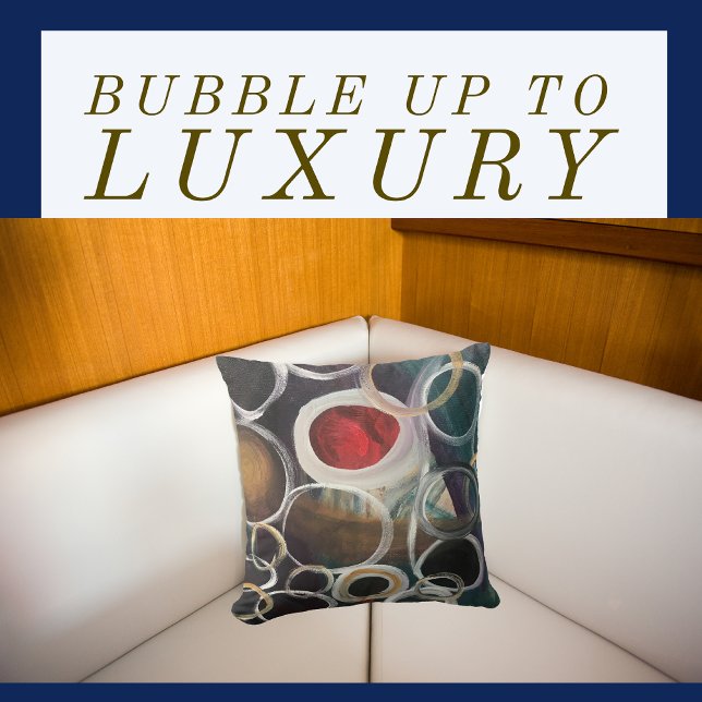 Fin, underlig, flerfärgad, inspirerad Mönster Kudde (Skapare uppladdad)